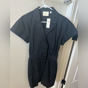 MAEVE SHORT-SLEEVE BLAZER ROMPER ANTHROPOLOGIE